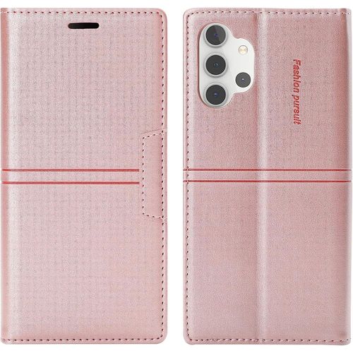 Coque Samsung Galaxy A52 4g/5g /A52s 5g, Etui Portefeuille Samsung A52 4g/5g /A52s 5g [Magntique] Tpu Housse Cuir [Fentes Pour Cartes] [Etui Rabat] Pour Samsung A52 4g/5g /A52s 5g (Rose)