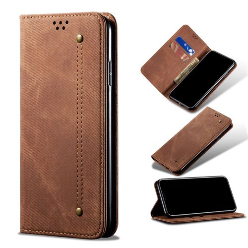 Coque Samsung Galaxy A52s 5g, Etui Pour Samsung Galaxy A52s 5g, tui Housse Coque Pour Samsung A52s 5g Antichoc, tui En Cuir Pu Premium Housse Pour Samsung Galaxy A52s 5g(Brun)