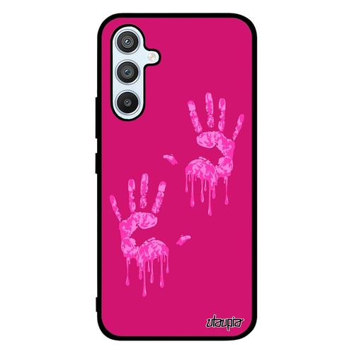 Coque Samsung Galaxy A54 En Silicone Main Femme Sm-A546b Telephone Empreinte Unique Mobile Case Rose Trace De Fantaisie Image Fille