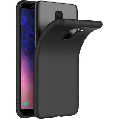 Coque Samsung Galaxy A6 Plus 2018, Noir Silicone Coque Pour Samsung A6 Plus 2018 Housse Galaxy A6 Plus 2018 Noir Silicone Etui Case 6,0 Pouces
