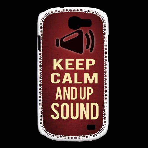Coque Samsung Galaxy Express Keep Calm And Up Sound Rouge