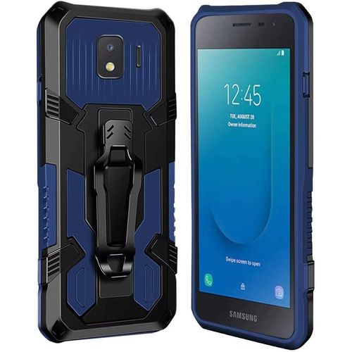 Coque Samsung Galaxy J2 Core [Serie Armorbox] Robuste Avec Double Couche Coque De Support Pour Samsung Galaxy J2 Core Housse Bleu