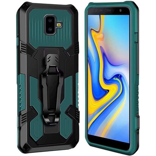 Coque Samsung Galaxy J6 Plus 2018 [Serie Armorbox] Robuste Avec Double Couche Coque De Support Pour Samsung Galaxy J6 Plus 2018 Housse Vert