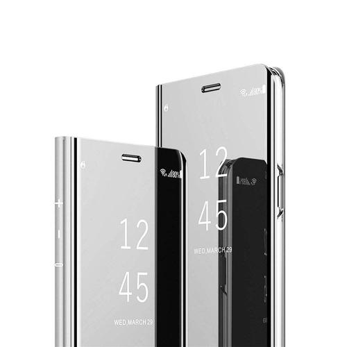 Coque Samsung Galaxy S10 Clear View Etui  Rabat Cover Flip Case Etui Housse Miroir Or Coque Pour Samsung Galaxy S10 Argent