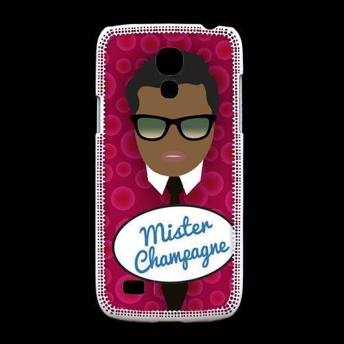 Coque  Samsung Galaxy S4mini Mister Champagne Black