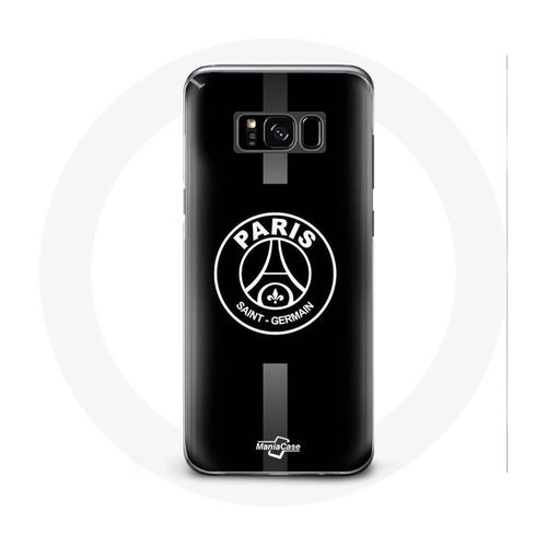 Coque Samsung Galaxy S8 Psg Logo Jordan Gris Fond Noir