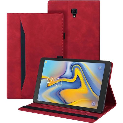 Coque Samsung Galaxy Tab A 10.5 Pouce (Sm-T590/Sm-T595) 2018 tui De Cuir Pu Avec Fonction Support Housse De Protection Tablette Pour Samsung Galaxy Tab A 10.5 Pouce,Rouge.[F3040]