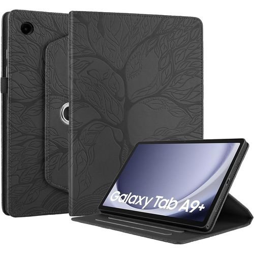 Coque Samsung Galaxy Tab A9+/A9 Plus 11 Pouces 2023 Sm-X210/X215/X216 tui Support Rotatif  360 Degrs Pu Cuir Housse De Protection Portefeuille Tablet tui Galaxy Tab A9+ 11