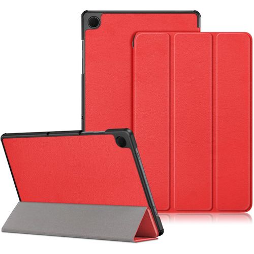 Coque Samsung Galaxy Tab A9+ Plus 11 Pouces 2023 Cover (Sm-X210/X215/X216) tui Mince Multi-Angles De tui Folio Avec Fonction Veille/Rveil Automatique Case,Rouge