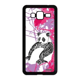 Coque Samsung J3 2016 silicone panda fleur jolie garcon Rose bebe dessin Samsung Galaxy J3 2016
