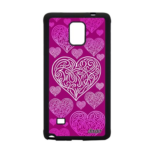 Coque Samsung Note 4 Silicone Coeur Metal Fille Housse Rose Amour Dessin A Samsung Galaxy Note 4