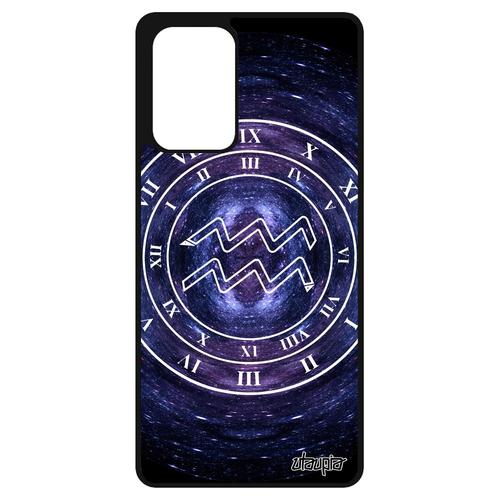 Coque Signe Astrologique Verseau A72 Silicone 4g Etoiles Telephone Montre Cover Bleu Motif Portable Univers Noir Ciel Samsung Galaxy