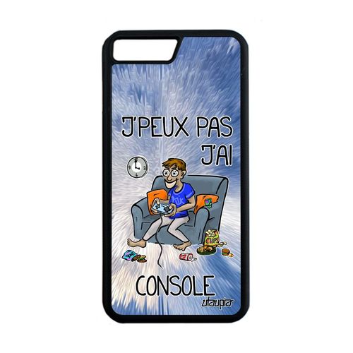 Coque Silicone Iphone 8 Plus J'peux Pas J'ai Console Rigide Dessin Bleu 128 Go Jeux Video Texte Case Gamer Comique Play Drole