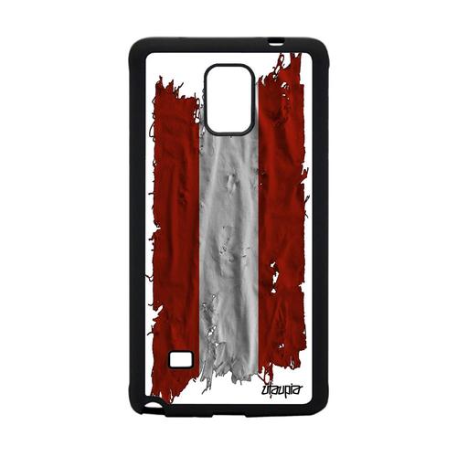 Coque De Protection Note 4 Silicone Drapeau Autriche Autrichien A Samsung Galaxy Note 4