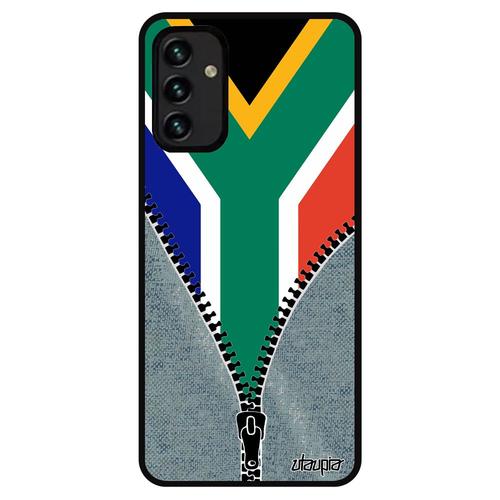 Coque Silicone Pour Samsung A13 4g Drapeau Afrique Du Sud Africain Coupe Du Monde Metal Republique Jeans Rugby Coupe D'afrique Galaxy