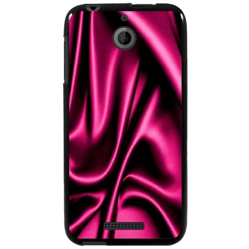 Coque Souple Pour Htc Desire 510 Avec Impression Motifs Soie Drape Rose