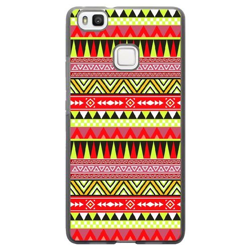 Coque Souple Pour Huawei Ascend P9-Lite Avec Impression Motifs Aztque Jaune Et