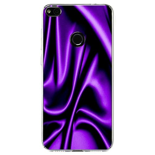 Coque Souple Pour Huawei P8 Lite 2017 Avec Impression Motifs Soie Drape Mauve