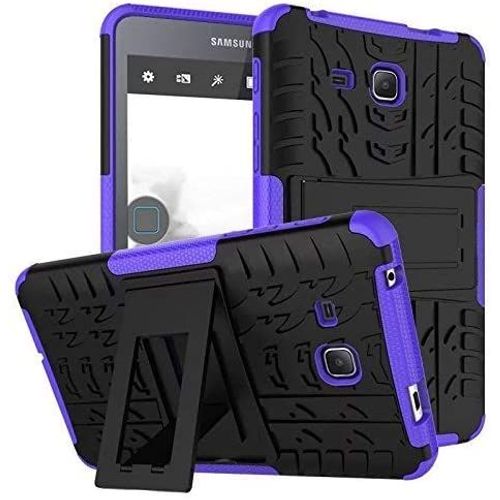 Coque Tablette Samsung Galaxy Tab A6 7, Coque Hybride De Protection Xitoda Robuste Coque Fine Et Rigide Avec Bquille Coque Tablette Samsung Galaxy Tab A 17,8 Cm Sm-T280/T285 Violet