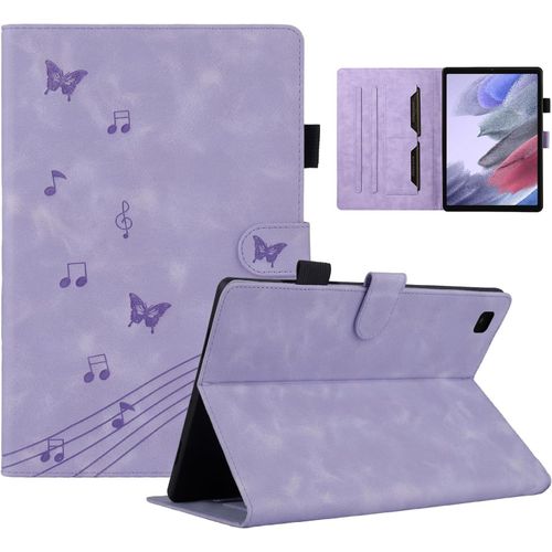 Coque Tablette Samsung Tab A7 Lite Motif Papillon Housse Galaxy Tab A7 Lite Fonction Support tui Compatible Avec Samsung Galaxy Tab A7 Lite Sm-T225/T220 Violet