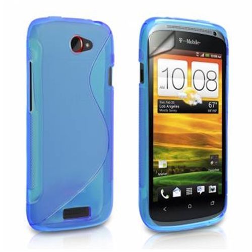 Coque Tpu Noire Type S Pour Htc One S Bleu