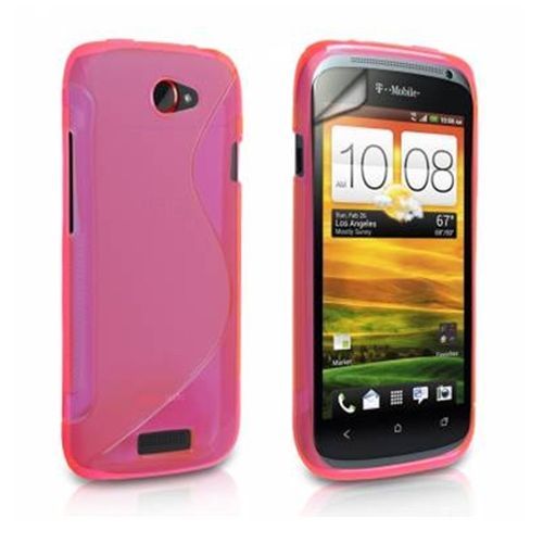 Coque Tpu Noire Type S Pour Htc One S Rose