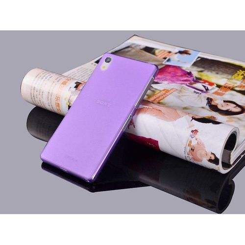 Coque Violet Sony Xperia Z3 Transparent Fine 0.3 Mm Fine Etui Housse Bumper Fivediscount