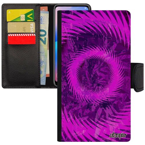 Coque Xiaomi Mi 8 Lite Simili Cuir Silicone Mandala De Protection Motif Smartphone Texture Violet Color Case Sphre Original Floral