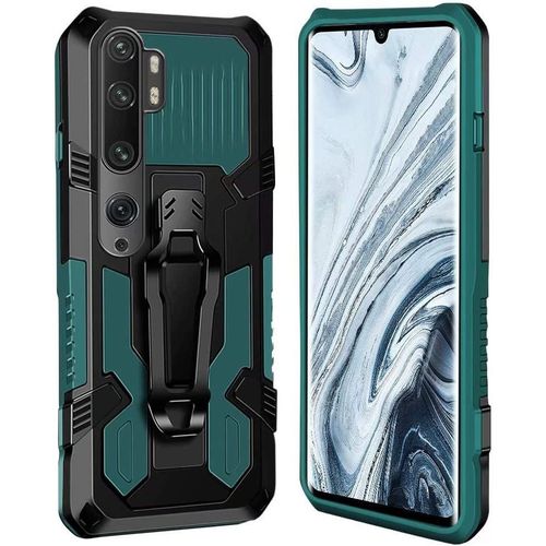 Coque Xiaomi Mi Note 10 [Serie Armorbox] Robuste Avec Double Couche Coque De Support Pour Xiaomi Mi Note 10 Housse Vert