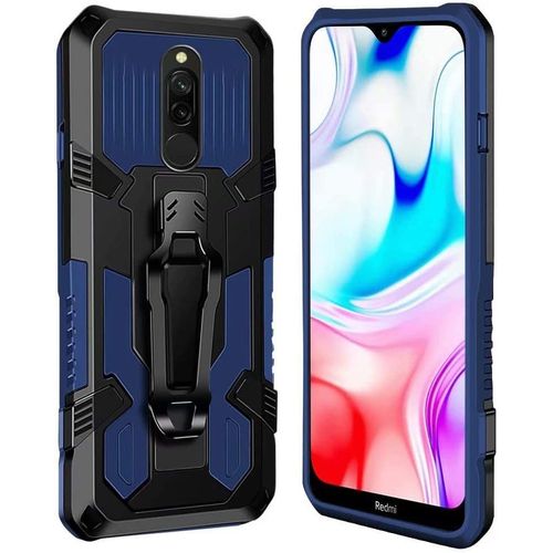 Coque Xiaomi Redmi 8a/Redmi 8 [Serie Armorbox] Robuste Avec Double Couche Coque De Support Pour Xiaomi Redmi 8a/Redmi 8 Housse Bleu