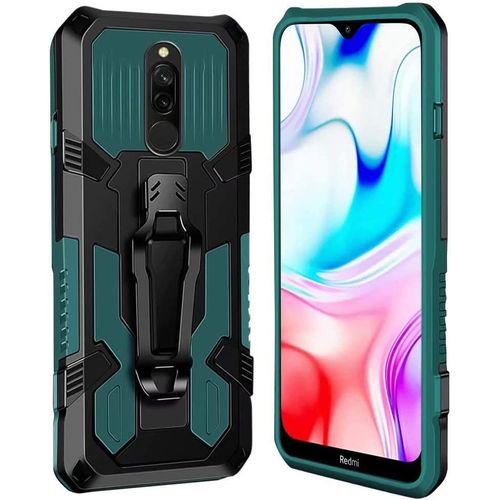 Coque Xiaomi Redmi 8a/Redmi 8 [Serie Armorbox] Robuste Avec Double Couche Coque De Support Pour Xiaomi Redmi 8a/Redmi 8 Housse Vert