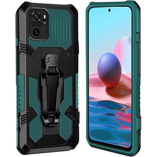 Coque Xiaomi Redmi Note 10 4g/Redmi Note 10s [Serie Armorbox] Robuste Avec Double Couche Coque De Support Pour Xiaomi Redmi Note 10 4g/Redmi Note 10s Housse Vert