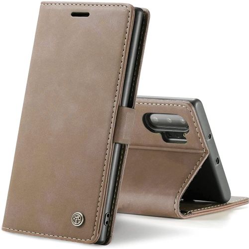 Coque Xiaomi Redmi Note 11 4g/Note 11s 4g,Coque Rabat Avec Magnetique,Housse Portefeuille Cartes Stand Fonction (Brun)
