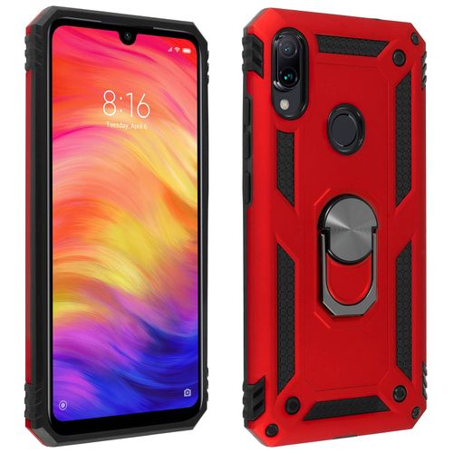 Coque Redmi Note 7 Bi Matire Rigide Et Souple Bague Support Vido