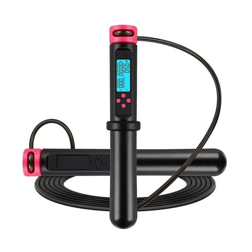 Corde  Sauter Avec Compteur Pour Fitness, Corde  Sauter Avec Poids Digital Calories Pour Faire De L'exercice, Corde  Vitesse Rglable