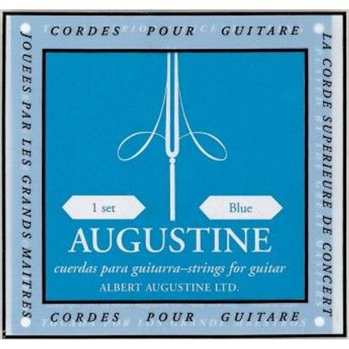 Corde De Mi Grave Augustine Bleu Guitare Classique - Tirant Fort
