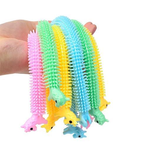 Corde Tpr Extensible De Nouilles De Ver 3 Pices, Jouets Anti-Stress, Ficelle Fidget Autisme, Nouveau