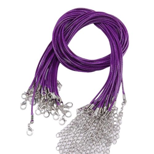 Corde Tresse Rglable En Cuir Faite  La Main Avec Fermoir Ster Corrig, Colliers Pendentif Bricolage, Breloque Rsultats, Livraison Directe, 1.5mm