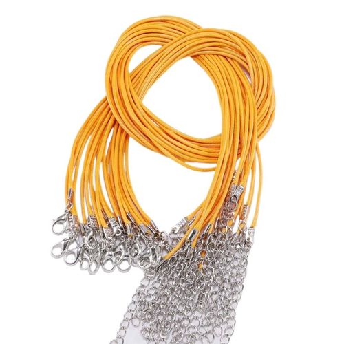 Corde Tresse Rglable En Cuir Faite  La Main Avec Fermoir Ster Corrig, Colliers Pendentif Bricolage, Breloque Rsultats, Livraison Directe, 1.5mm