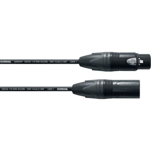 Cordial CDX10-1 - Cble DMX 5 points XLR mle-XLR femelle 10 m