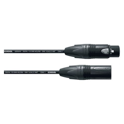 Cordial CDX5-2 - Cble DMX 5 points connects XLR mle-XLR femelle 5 m