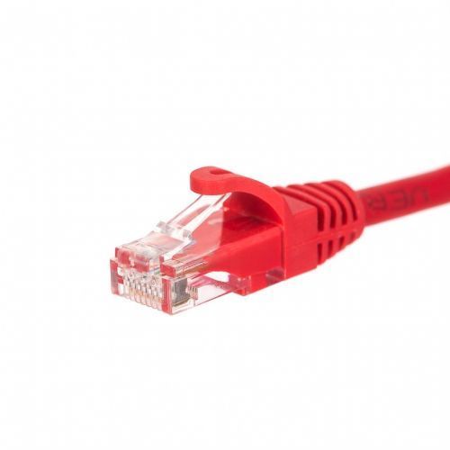Cordon de raccordement NETRACK CAT5e UTP 0,25 m rouge 0,25