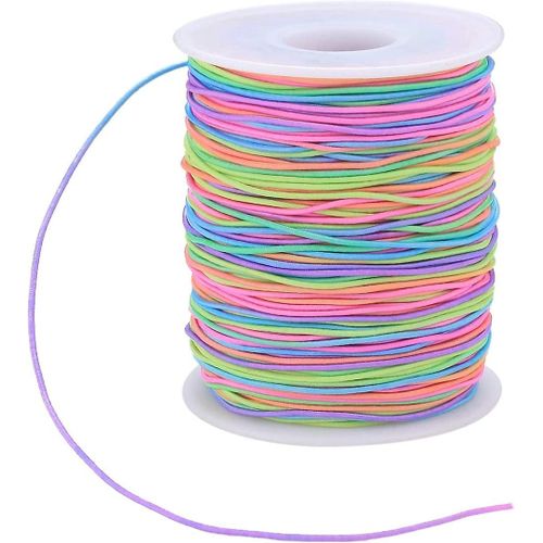 Cordon lastique, Cordons De Perles Acsergery Fils, Acsergery Rainbow Color Stretch String Cord, Acsergery Fabric Gift