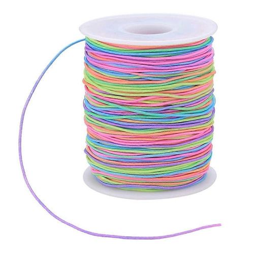 Cordon lastique, Fils De Perles, Arc En Ciel Couleur Stretch String Corde, Chane DArtisanat En Tissu Pour Bracel