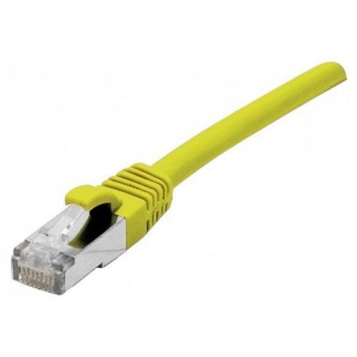 Cordon patch RJ45 F/UTP cat 6 lsoh snagless jaune - 0,50m