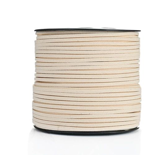Cordon Plat En Faux Daim Tress,Cordon En Cuir Velours Fait  La Main Pour Bijoux Bracelet Collier Porte-Cls 5/20m 2.5mm