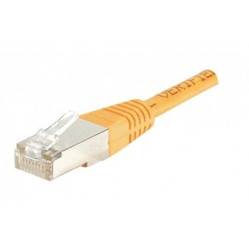 Cordon RJ45 patch F/UTP CAT 5e ORANGE - 0,70 m