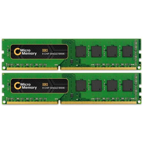 CoreParts MMKN043-8GB Module de mmoire 2 x 4 Go DDR3 1600 MHz (2 x 4GB, 1600 MHz, RAM DDR3), Mmoire vive, Vert