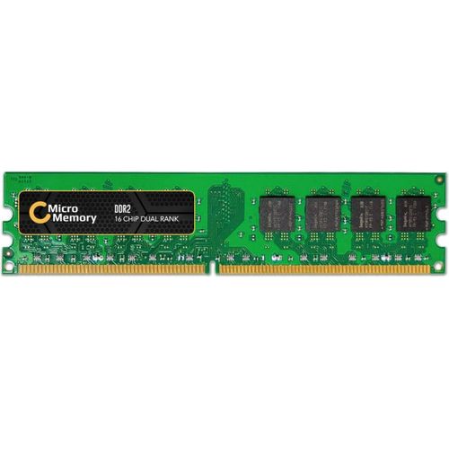 CoreParts YG410-MM Module mmoire 2 Go 1 x 2 Go DDR2 800 MHz (1 x 2GB, 800 MHz, DDR2-RAM, DIMM), Mmoire vive, Vert