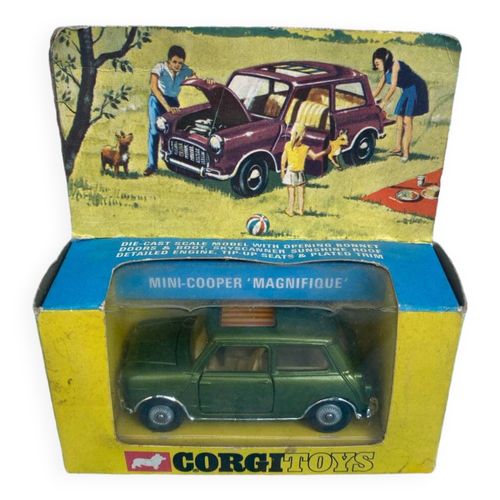 Corgi Morris Mini Cooper Magnifique 1968 Vert